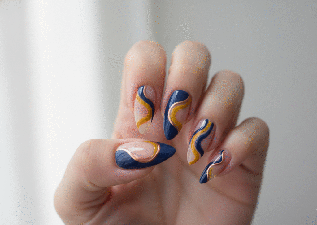 Abstract Swirls and Negative Space Art