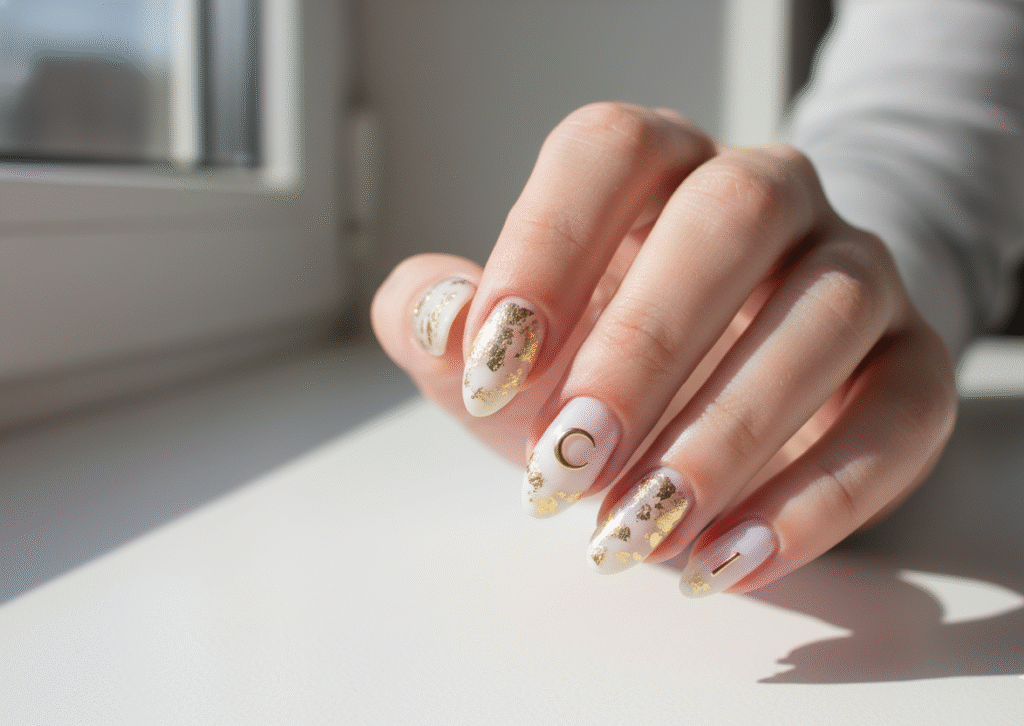 Subtle Gold Foil or Metal Accents