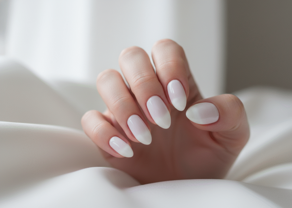 The Soft Sophistication of Milky White Nails